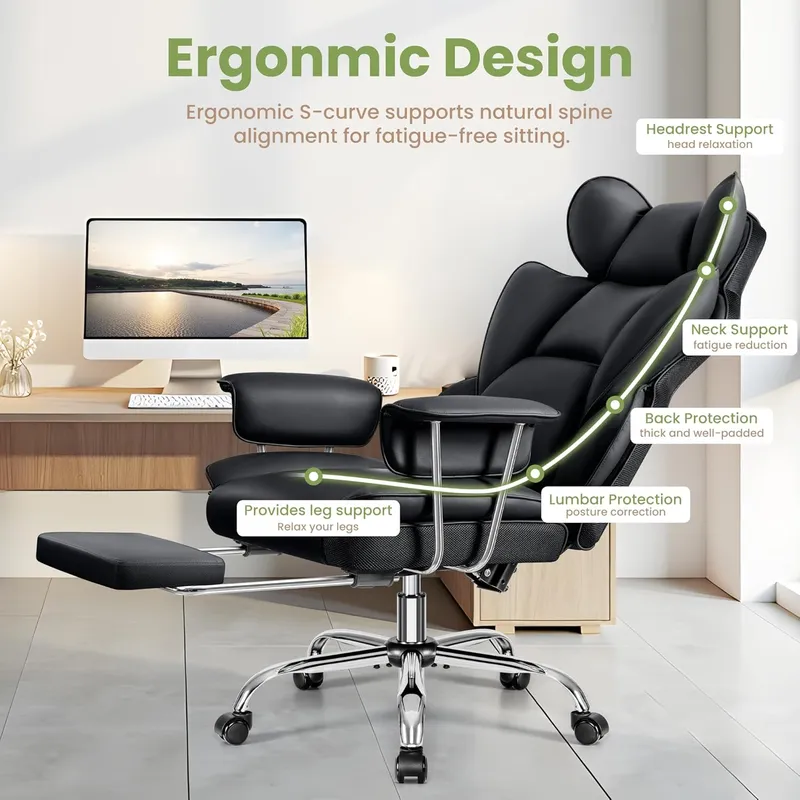 BESTFAIR Big and Tall Office Chair